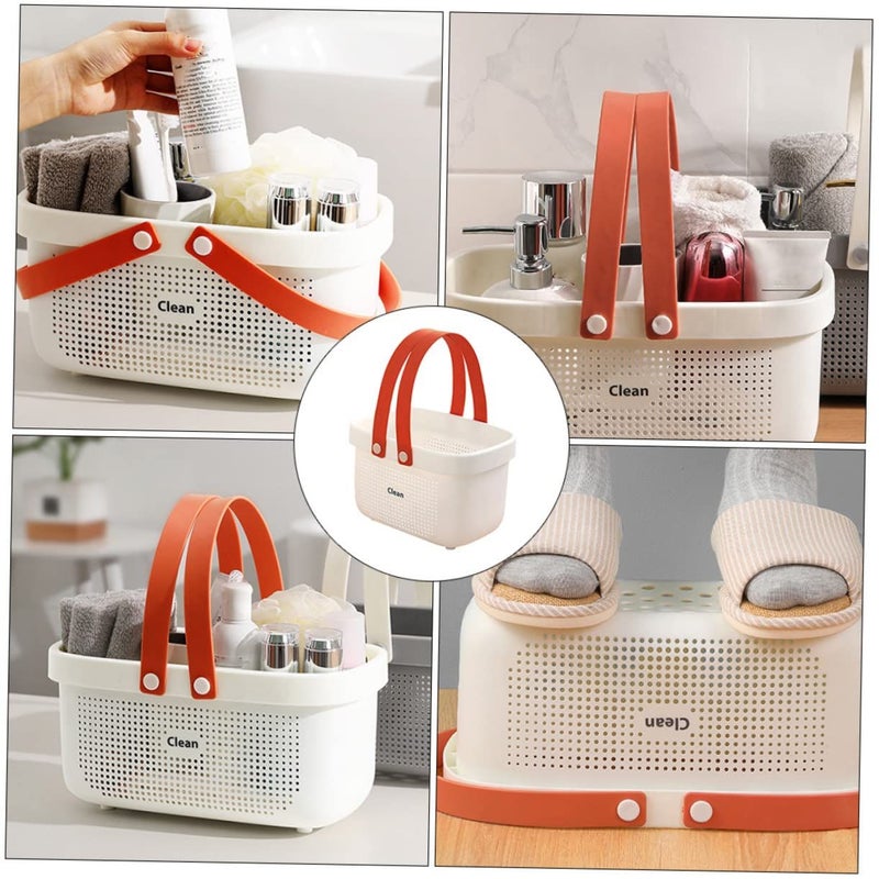 Portable Shower Caddy with Ergonomic Handle for Bathroom Travel Toiletries Storage - Image 4