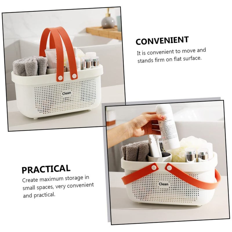 Portable Shower Caddy with Ergonomic Handle for Bathroom Travel Toiletries Storage - Image 3