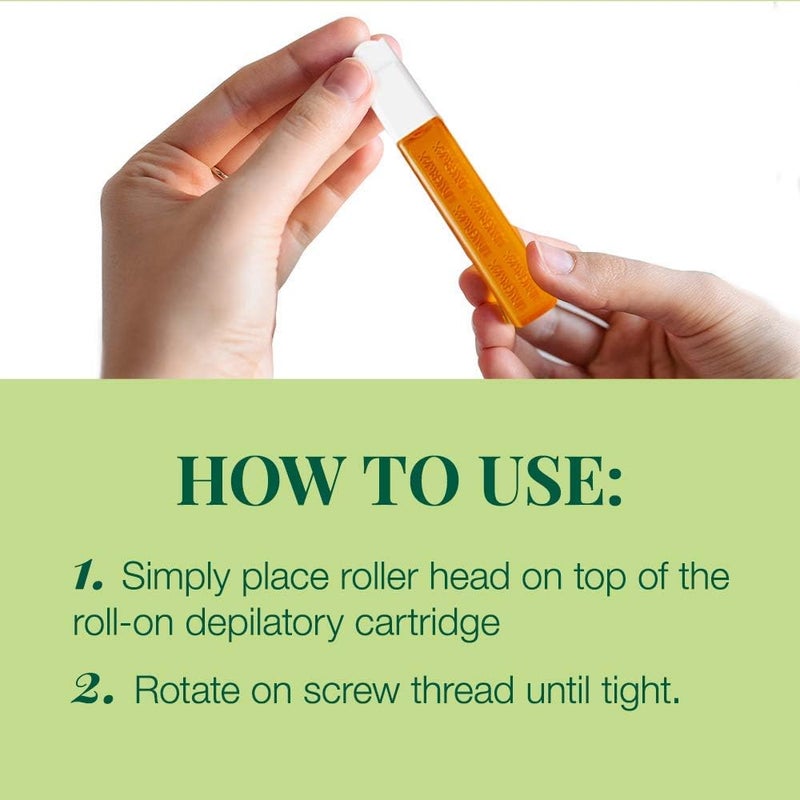 Clean + Easy Small Roller Head for Roll-On Wax Refill - 3-Pack for Eyebrows, Upper Lip, and Chin Hair Removal - Image 3