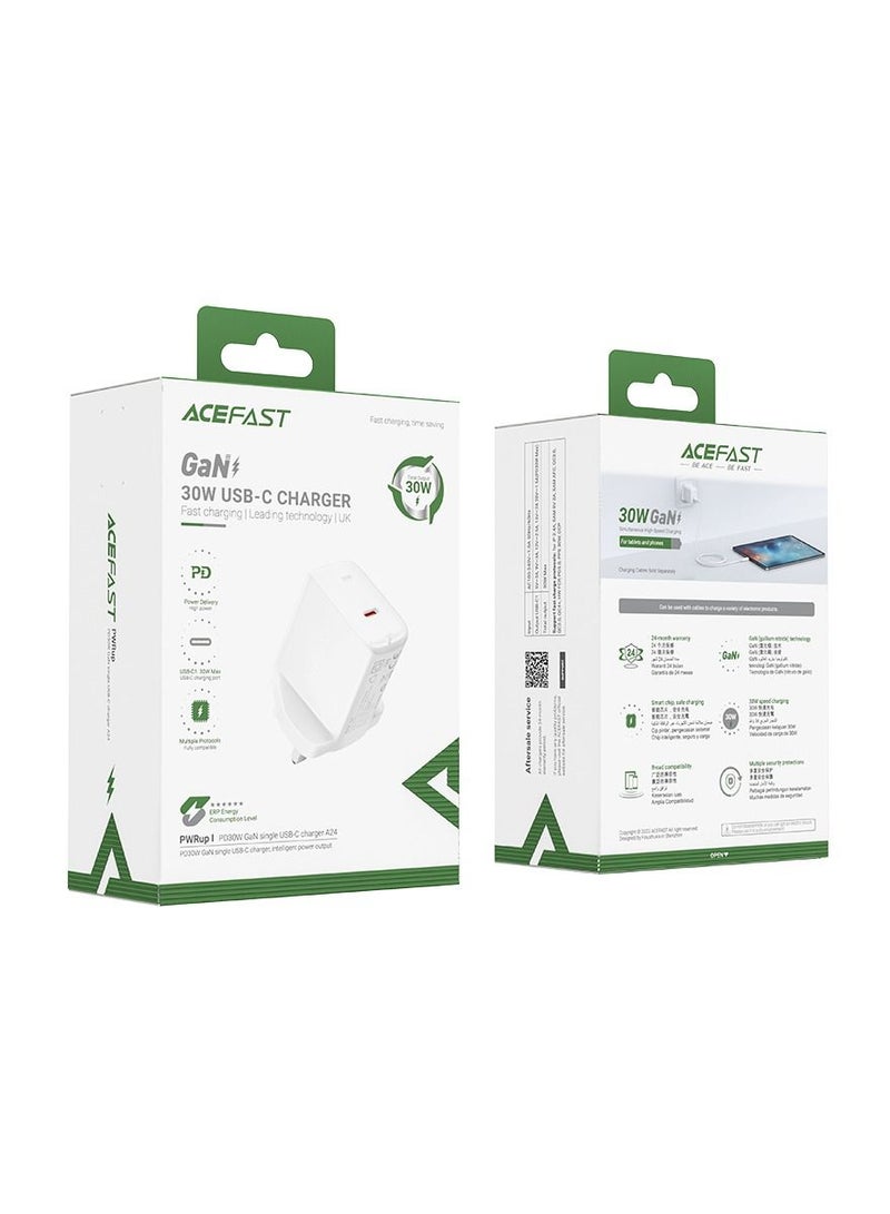 AceFast A24 PD30W GaN single USB-C charger - Image 1