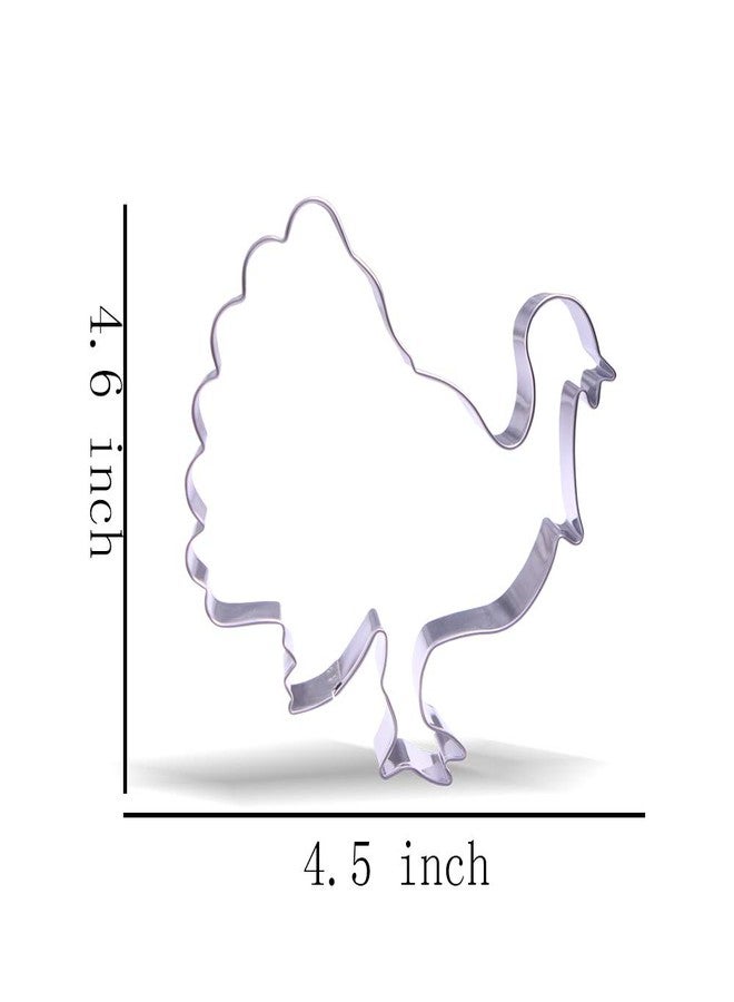 Keewah 4.5 inch Large Turkey Cookie Cutter - Stainless Steel - Image 2