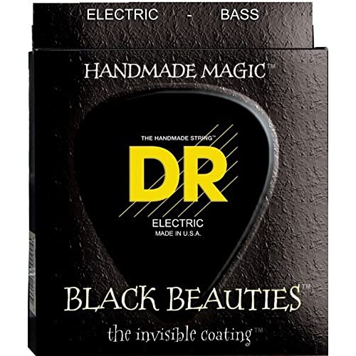 DR Strings BLACK BEAUTIES™ - BLACK Coloured Bass Strings: Heavy 50-110 - Image 1