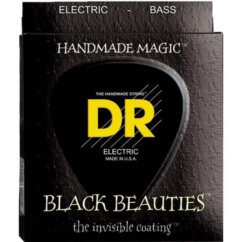 DR Strings BLACK BEAUTIES™ - BLACK Coloured Bass Strings: Heavy 50-110 - Image 4