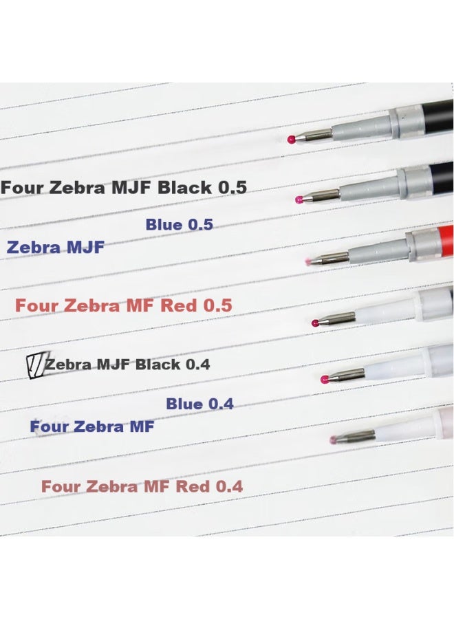 ZEBRA Brand Retractable Gel Pen Refills, Smudge-resistant Ink Cartridges (compatible With Jjs77), 0.4mm Gel Pen Refills, Rmjf4, Blue, Pack Of 10 - Image 2