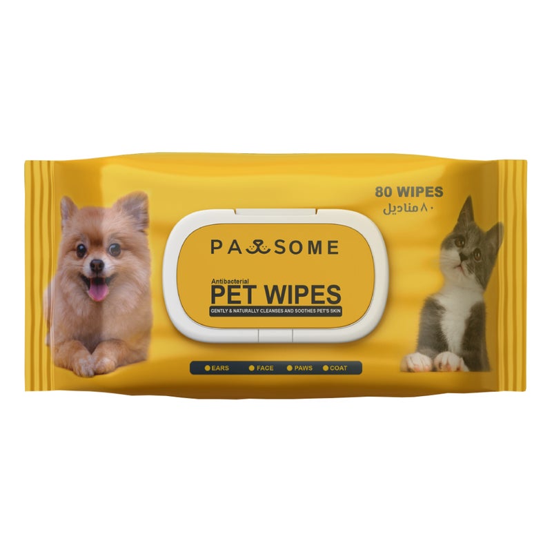 PAWSOME Antibacterial Pet Wipes 80pcs - Image 2