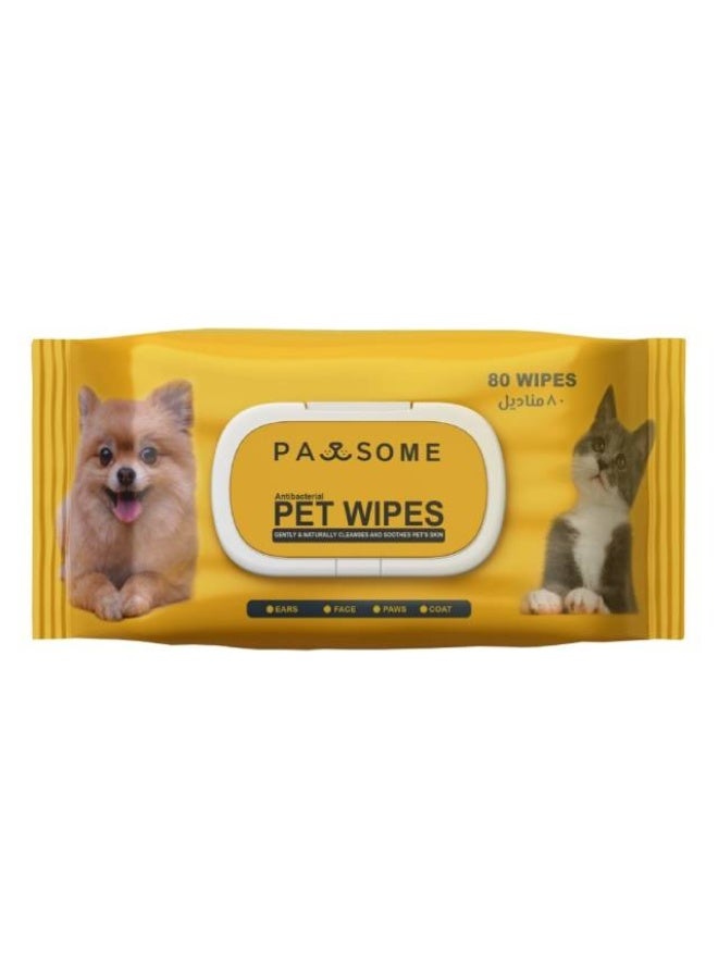 PAWSOME Antibacterial Pet Wipes 80pcs - Image 1