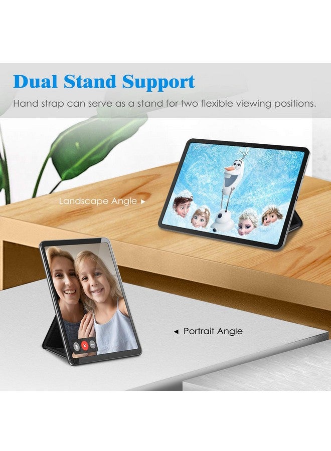 فينتي حامل حزام يد عالمي للأجهزة اللوحية من Fintie - [يدعم الحامل المزدوج] مقبض تثبيت مبطن قابل للفصل مزود بشريط لاصق لأجهزة iPad/Galaxy Tab وجميع الأجهزة اللوحية مقاس 7-11 بوصة، لون أسود - Image 4