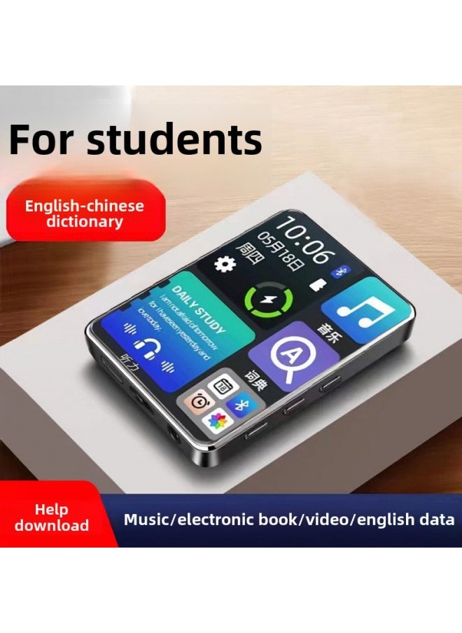 Generic - Mp4 Reading Novels Touch Screen Full Screen Mp5P4 Listening Music Player P5mp3 Walkman Can Be Connected To Bluetooth-Body Color:24 Models Of Metal 3.2inch Touch Screen [no Bluetooth For A Gift-Memory Capacity:128g [download A Lot Of Popular Novels And Songs] - Image 1