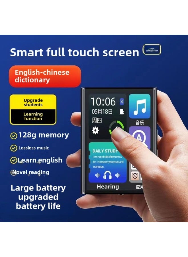 Generic - Mp4 Reading Novels Touch Screen Full Screen Mp5P4 Listening Music Player P5mp3 Walkman Can Be Connected To Bluetooth-Body Color:24 Models Of Metal 3.2inch Touch Screen [no Bluetooth For A Gift-Memory Capacity:128g [download A Lot Of Popular Novels And Songs] - Image 1