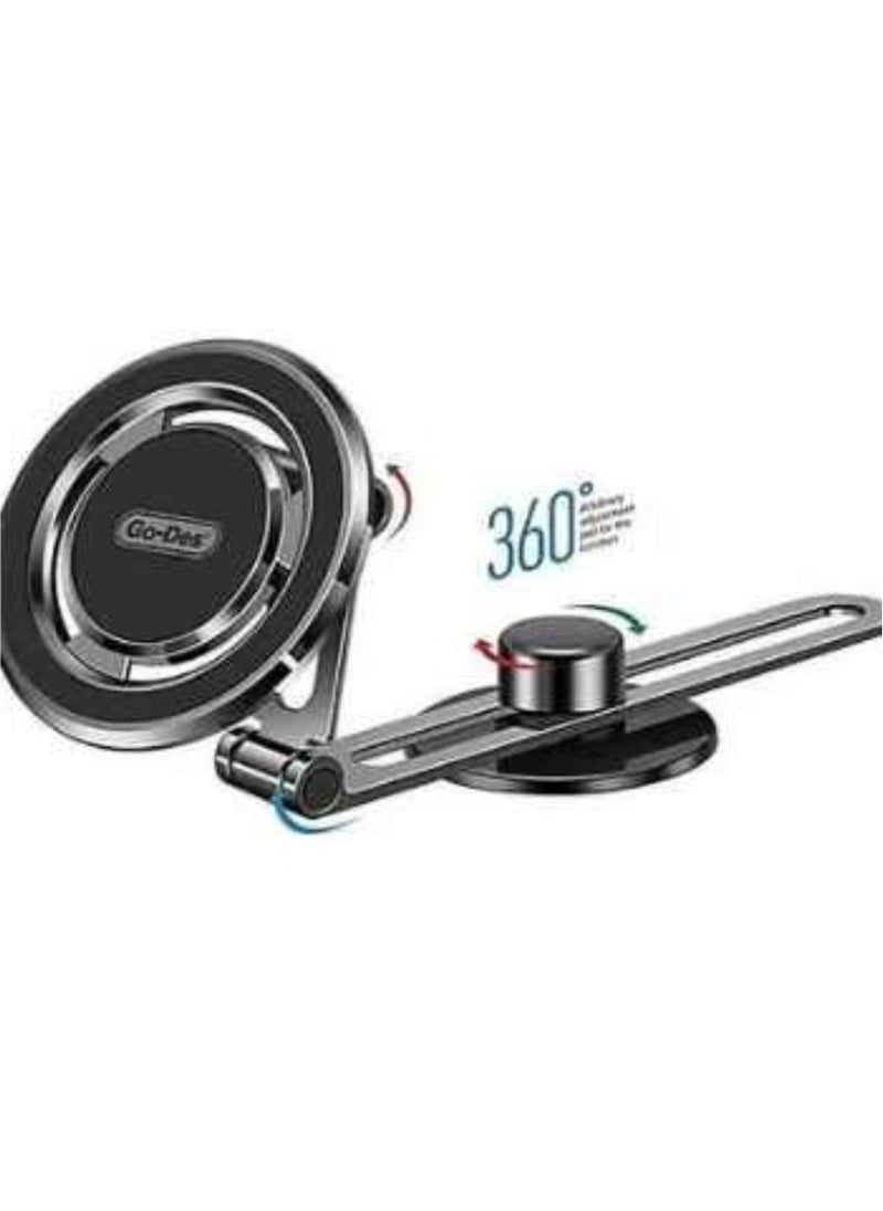 GO-DES 360° Rotation Super Magnetic Mobile Phone Car Holder for All Mobiles - Image 1