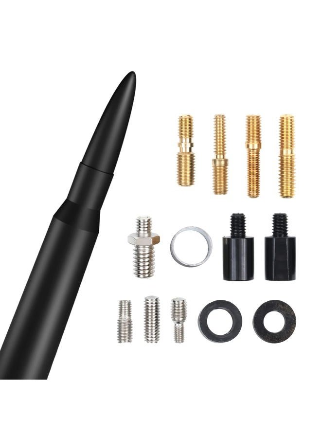 MODIGT 5.3inch Car Short Antenna Fit for Chevy Silverado & GMC Sierra Trucks 50 Cal Truck Antenna Accessories(Black) - Image 2