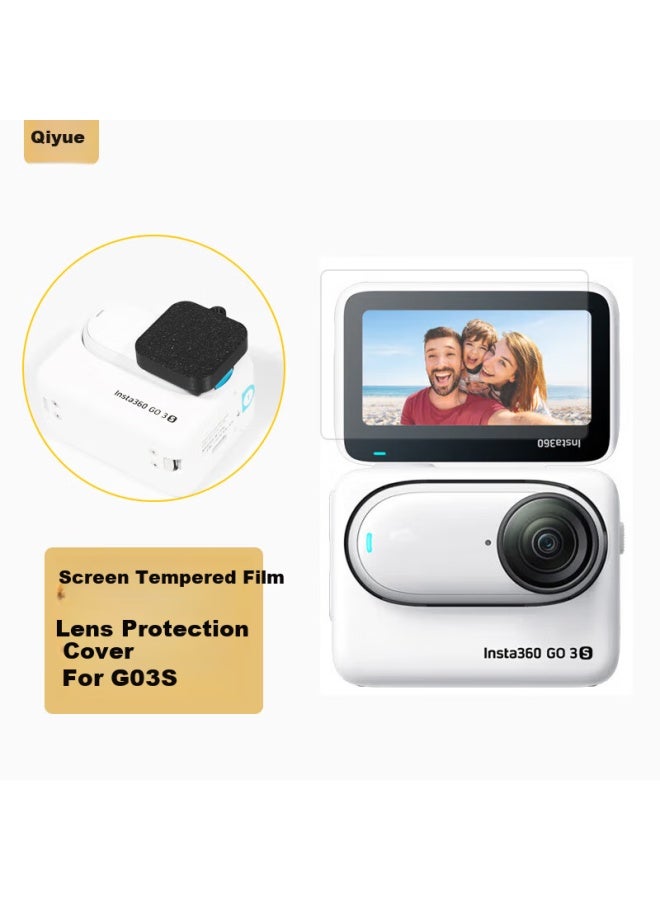 Odd Leaves Qiyefilm Tempered Glass Screen Protector, Lens Cover, Protective Case, Suitable For Insta 360 Go3s, Insta 360 Go3s, Screen Protector Accessories - Image 1