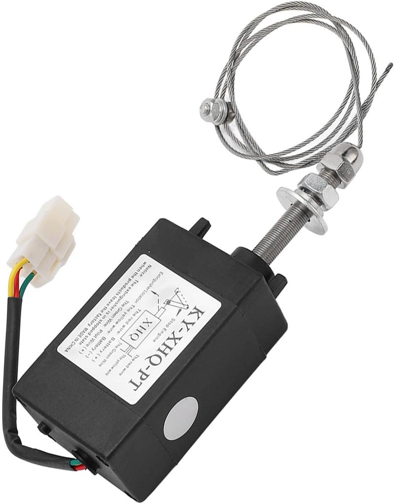 صمام كهرومغناطيسي لتوقف المحرك وتحكم إيقاف التشغيل - Power On NO 12V - Image 3