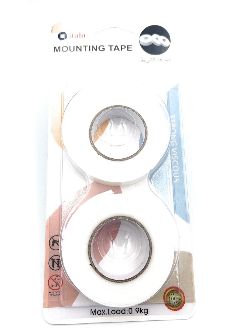 ITALO 2 Piece Double Sided Heavy Duty Mounting Tape - Image 1