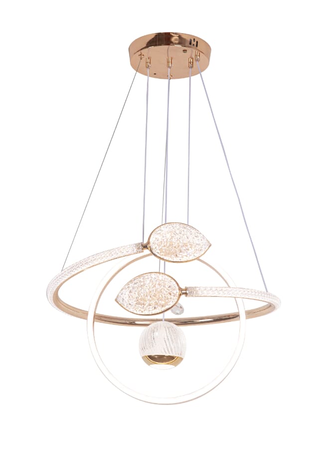 Best Power Modern LED Chandelier 6136 - 3 Lighting Levels, 60W Pendant Lamp, Adjustable Length up to 90cm - Elegant Contemporary Ceiling Light for Living Room, Dining Room, or Bedroom - Image 3