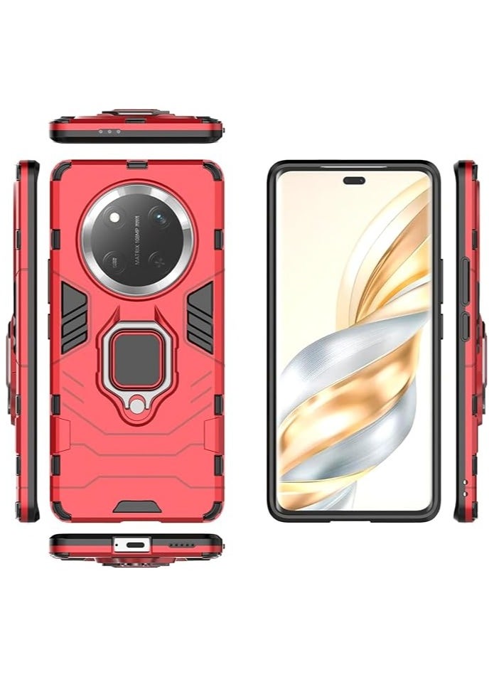Generic Case Compatible with Honor X9c 6.78 Inch Released 2024, 360° Metal Ring Kickstand and Compatible with Magnetic Car Mount, 2in1 Hybrid Shockproof Case for Honor X9c  - Image 2