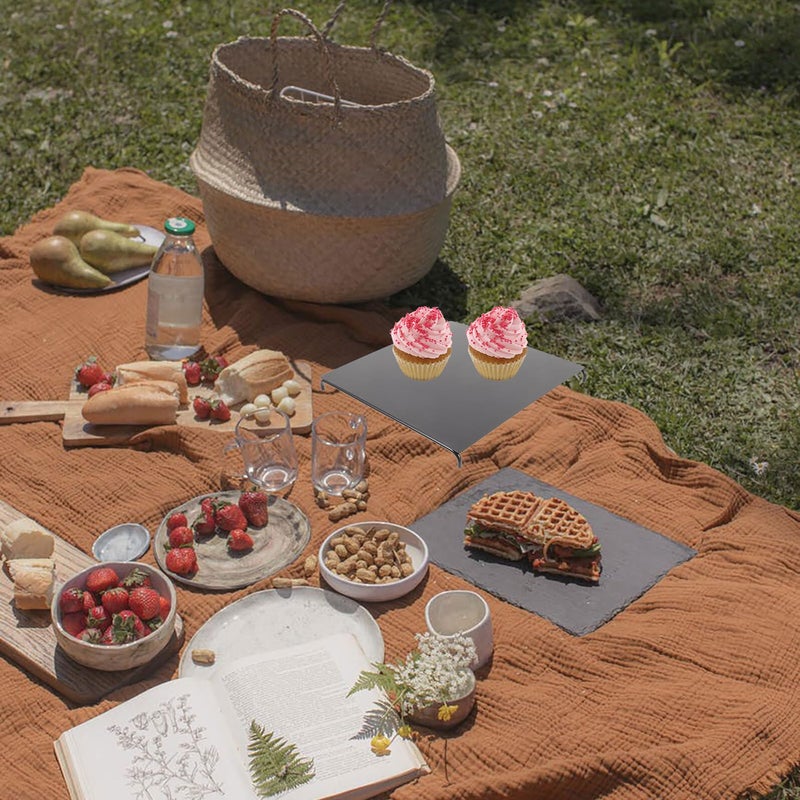 Portable Foldable Camping Table Top Steel Board Outdoor Picnic Hiking Cooking Table - Image 3