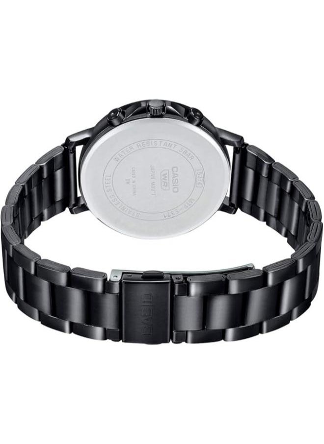 CASIO Casio Watch for Men MTP-E321B-1AVDF Analog Stainless Steel Band Black  - Image 3
