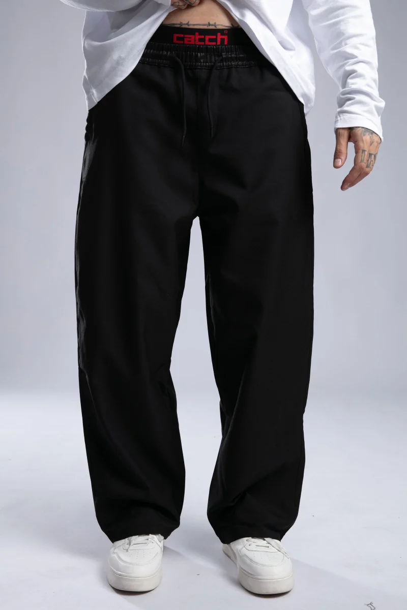 Catch Shiny Waist Detail Trousers