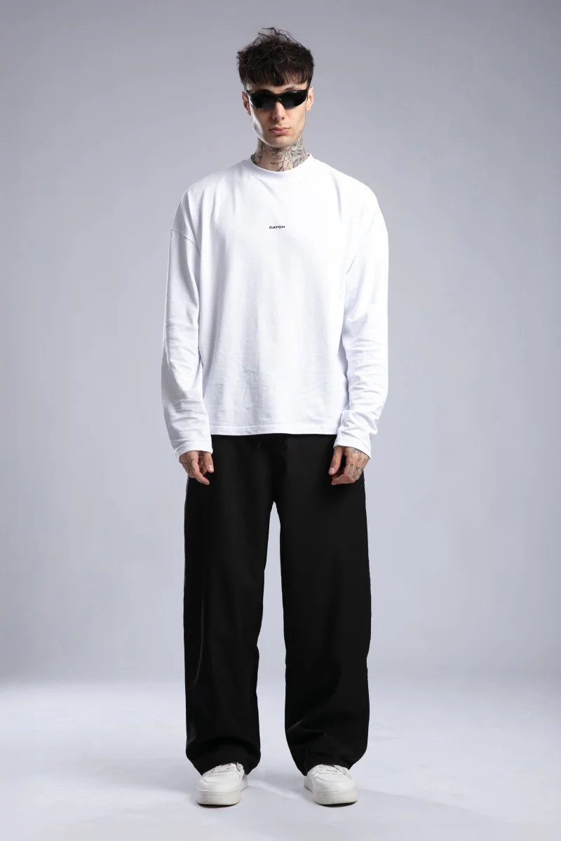 Catch Shiny Waist Detail Trousers