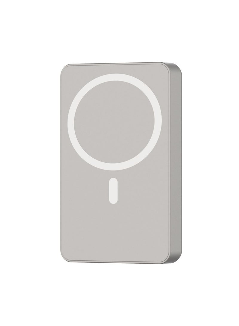 Powerology 10000mAh MagSafe Aluminum Power Bank with Battery Level Indicator, Lightweight & Compact Design, Fast & Simultaneous Charging, Type-C Input & Output, 15W Wireless Output  - Image 1