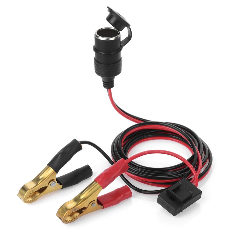 محول موقد السيارة: كابل 2 قدم UL SPT-2 16AWG/2C - مصفاة 25 أمبير مع حماية من التسرب الكهربائي مقبس موقد أنثى لأجهزة 12 فولت، مقص الحدائق، القوارب، المركبات الترفيهية والسيارات والبدء السريع للسيارة - Image 2
