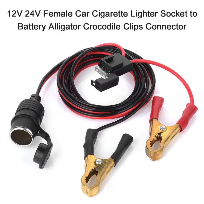 محول موقد السيارة: كابل 2 قدم UL SPT-2 16AWG/2C - مصفاة 25 أمبير مع حماية من التسرب الكهربائي مقبس موقد أنثى لأجهزة 12 فولت، مقص الحدائق، القوارب، المركبات الترفيهية والسيارات والبدء السريع للسيارة - Image 5