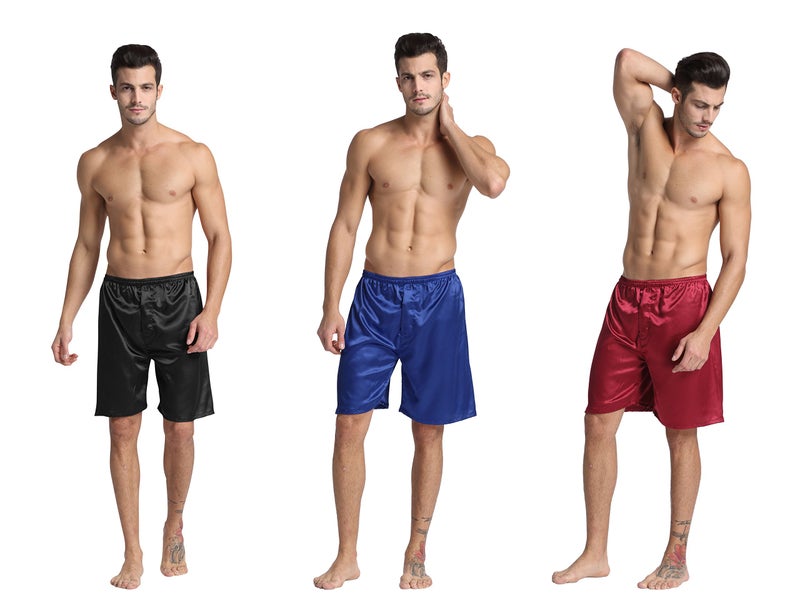 TONY Men's Satin Boxers Shorts Combo Pack Underwear - Image 2
