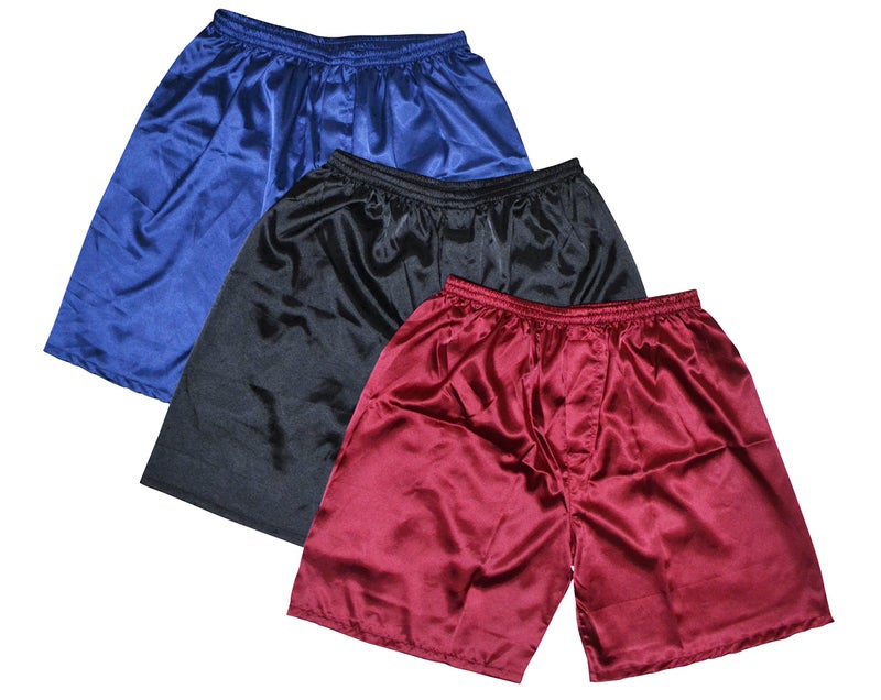 TONY Men's Satin Boxers Shorts Combo Pack Underwear - Image 1
