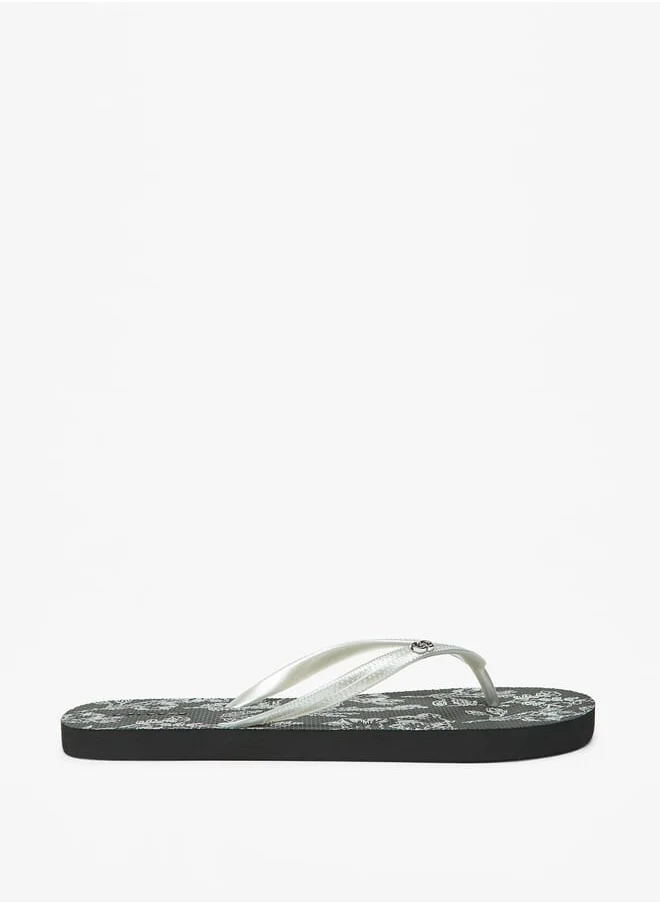 سيليست Womens Printed Thong Slippers