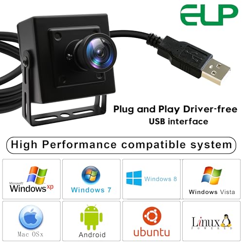 ELP 16MP Wide Angle USB Camera for Raspberry Pi & Computer - 4K Web Camera for Desktop & Laptop - 120 Field of View - IMX298 Sensor - Image 5