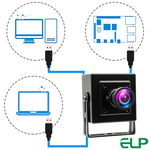 ELP 16MP Wide Angle USB Camera for Raspberry Pi & Computer - 4K Web Camera for Desktop & Laptop - 120 Field of View - IMX298 Sensor - Image 4