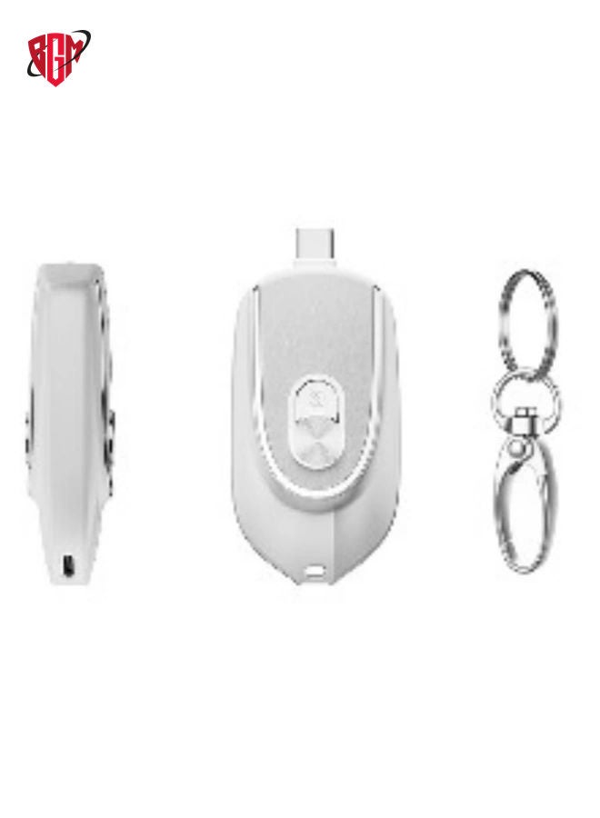 BGM Mini Power Emergency Pod Keychain Portable Charger For Iphone Ultra-Compact External Fast Charging Power Bank Battery Pack Key Ring Cell Phone Charger Multicolor  - Image 2