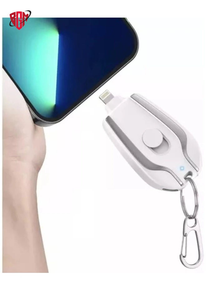 BGM Mini Power Emergency Pod Keychain Portable Charger For Iphone Ultra-Compact External Fast Charging Power Bank Battery Pack Key Ring Cell Phone Charger Multicolor  - Image 3