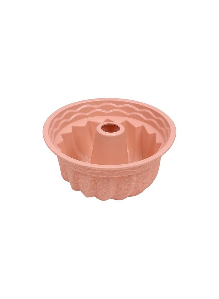 Bisbell Silicone Round Flute Pan, Fluted Tube Cake Pan for Baking, NonStick Flexible Cake Mold – BB3375 - Image 1