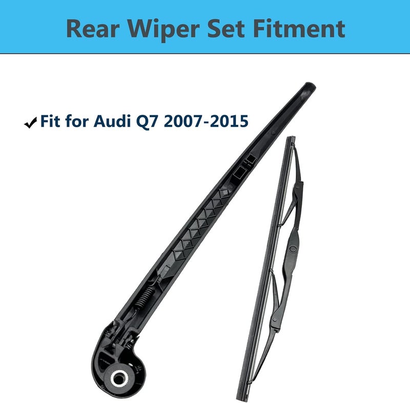 DAZOM Rear Window Wiper Arm & Blade Set for Audi Q7 - Image 2