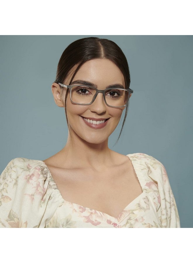 LENSKART BLU | Zero Power Bluecut & Antiglare Computer Eyeglasses For Eye Protection And Strain | Gaming Glasses | Full Rim Round | Men & Women | Large | LB E13737 - Image 4