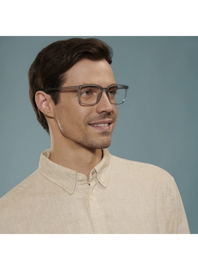 LENSKART BLU | Zero Power Bluecut & Antiglare Computer Eyeglasses For Eye Protection And Strain | Gaming Glasses | Full Rim Round | Men & Women | Large | LB E13737 - Image 3