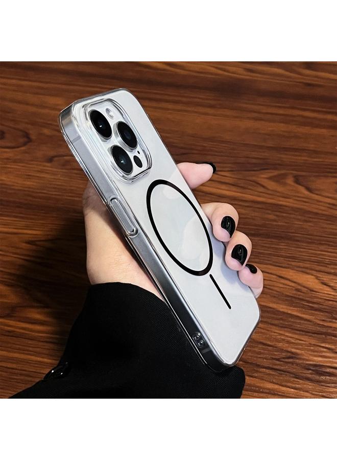 S-TOP Case For iPhone 16 Plus Clear Color PC Thin Circle MagSafe Phone Case - Image 5