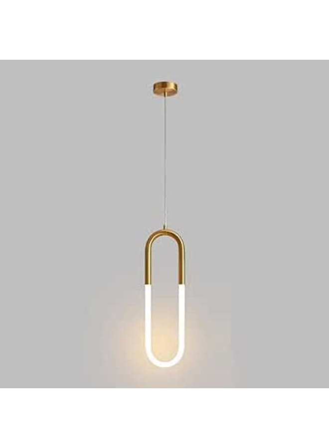 Golden Round Ring Pendant Light