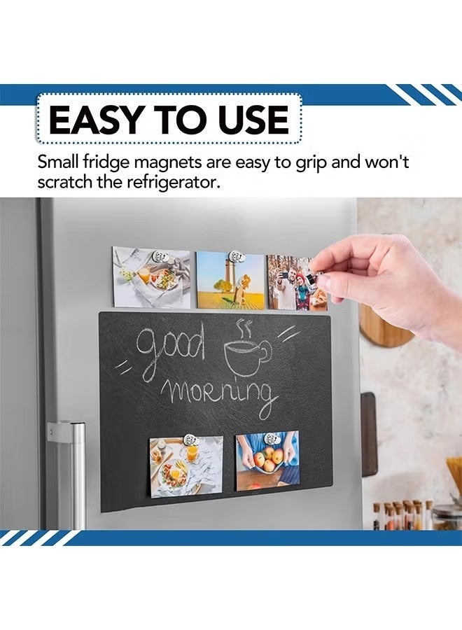 20 Pieces Fridge Magnets, Magnetic Push Pins for Refrigerator, Whiteboard, Kitchen, Office, School - Strong & Durable Brushed Nickel Design - Image 5