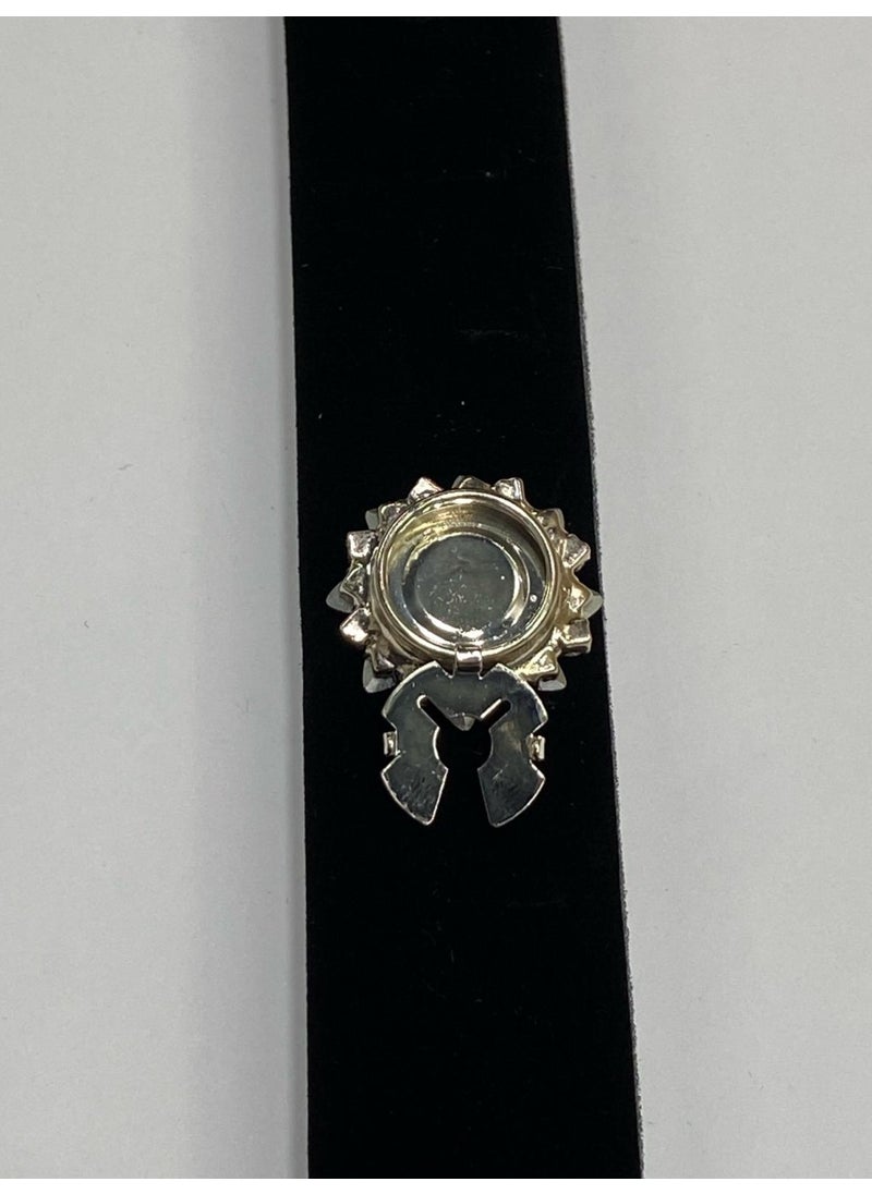 Karan Tuhafiye - Karan Haberdashery Stone Button / Stone Clip Button / 2.5 cm Emerald - Image 1