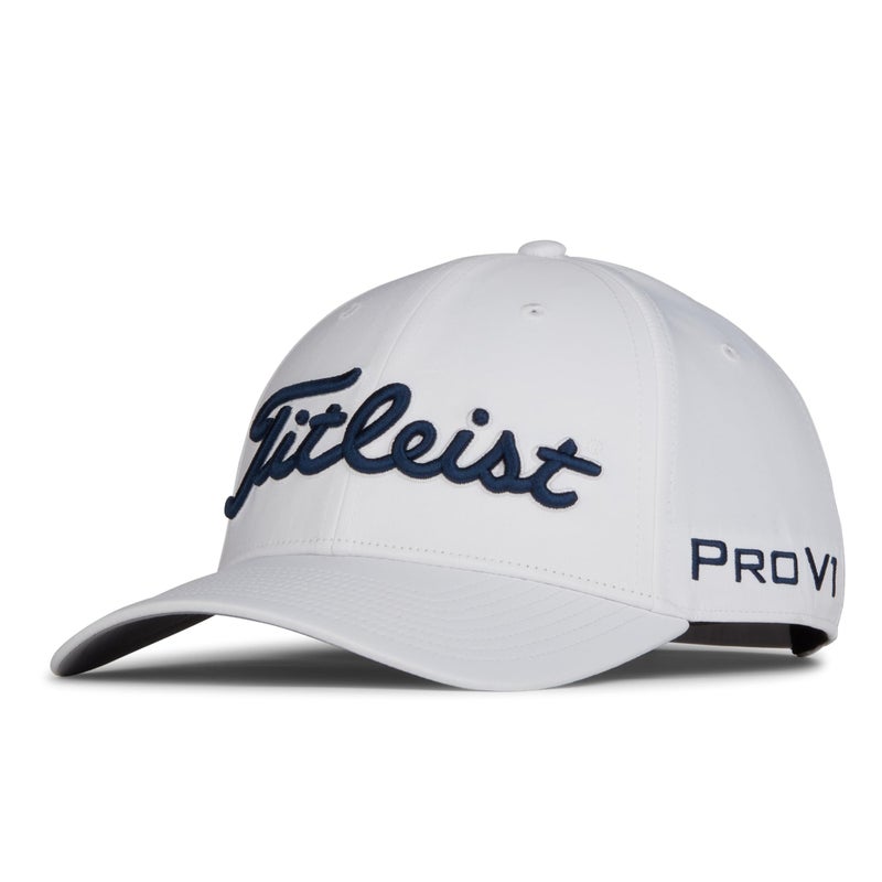 Titleist Tour Performance Golf Hat, White/Navy