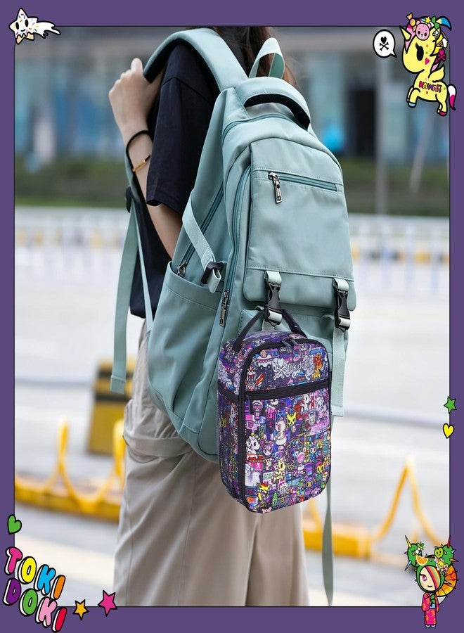 Tokidoki Official lunch bag Lunch bag for women men Reusable Insulated Lunchbox Lunch bags for Work Picnic Travel(Midnight Metropolis) - Image 3