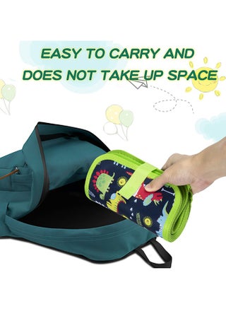 دفتر لوحات بولي بروبلين رسم بتصميم لوحة قابل للحمل وقابل للمسح مكون من 16 صفحة مع 24 قلم تلوين للاطفال والاطفال الصغار (لون اخضر) - view 5