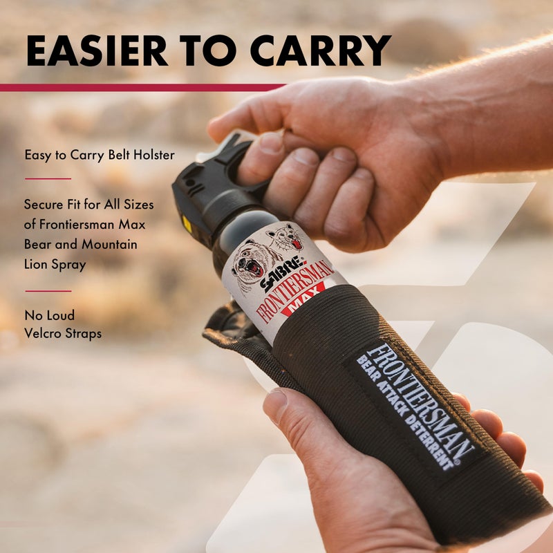 SABRE Frontiersman MAX 7.9 fl oz. Bear & Mountain Lion Attack Deterrent, Up to 40 ft Range, Contains 2% Major Capsaicinoids, Safer for You, Animals & The Environment, Glow-in-The-Dark Safety - Image 5