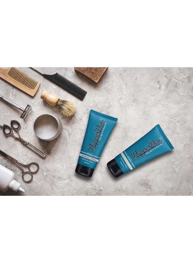 Dapper Dan Shave Cream,Men's Shaving Cream With Sandalwood Fragrance Reduces Irritation And Leaves Skin Feeling Soft And Hydrated 1 x 100 ml - Image 2