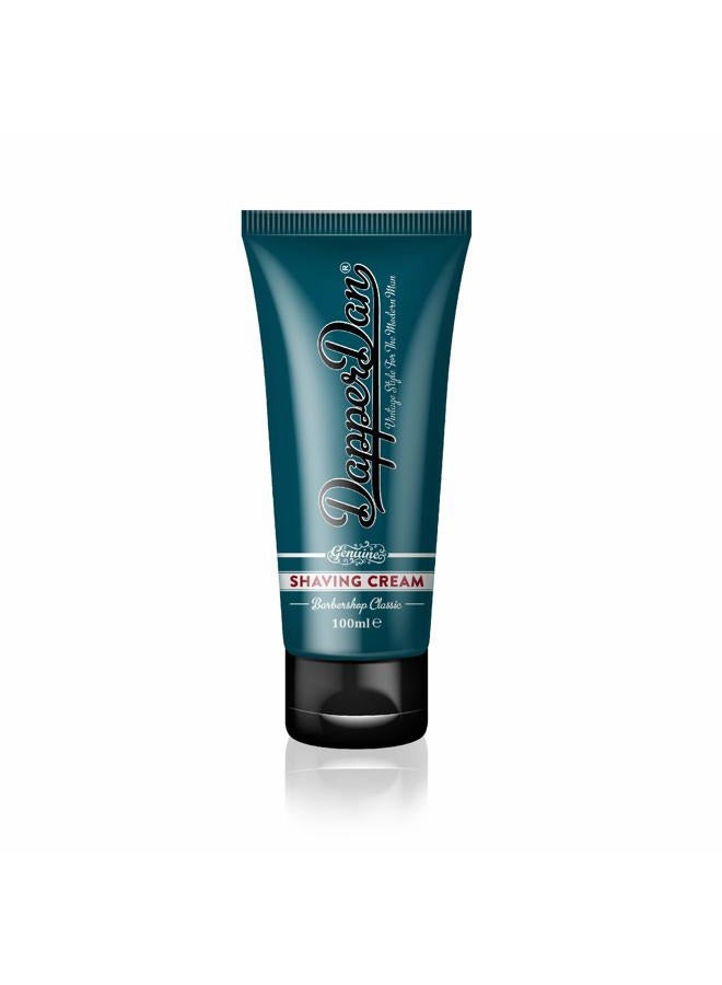 Dapper Dan Shave Cream,Men's Shaving Cream With Sandalwood Fragrance Reduces Irritation And Leaves Skin Feeling Soft And Hydrated 1 x 100 ml - Image 1