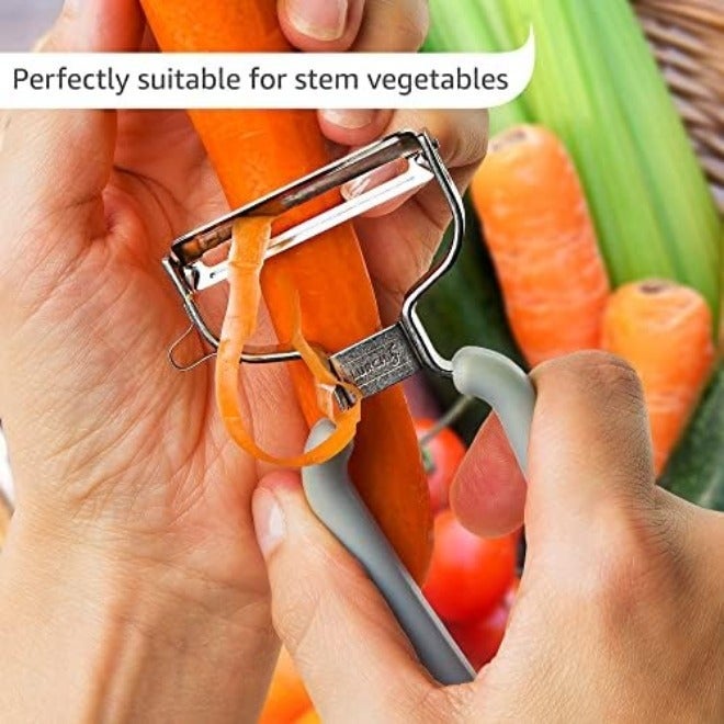 Lurch Y Peeler Stainless Steel Vegetable Slicer with Ergonomic Handle - Image 5