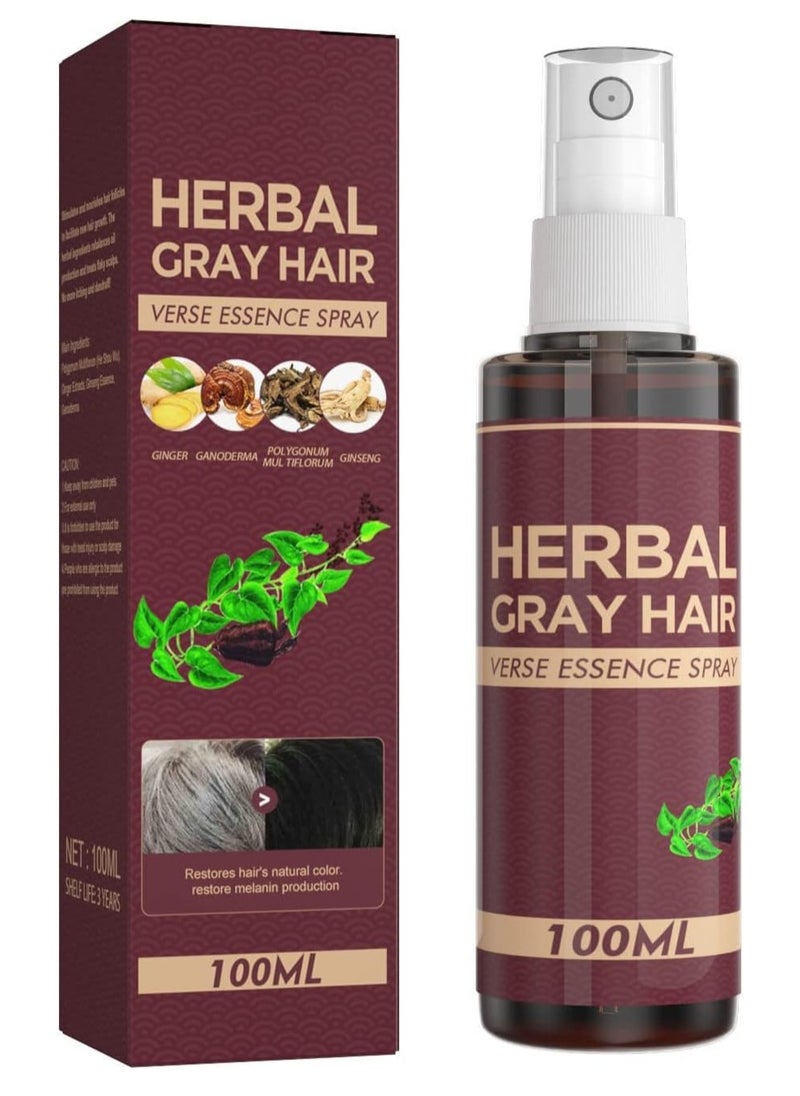 SOUTH MOON Beard Hair to Natural Paint Spray, Herbal Promote Black Hair Growth Spray, for restoration of black hair, anti-hair loss, white hair repair, treat dry, frizzy, damaged thin hair Ortuh  - Image 2
